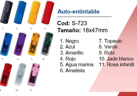 Auto-entintable 18X47mm